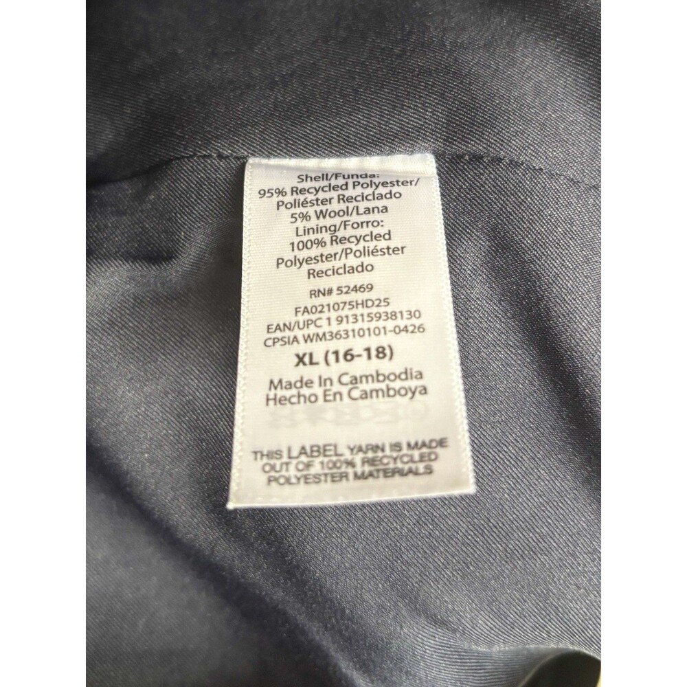 NWT Free Assembly SB Blazer With Rib Cuff Women’s Blue Lined Button XL (16-18) - Picture 9 of 11